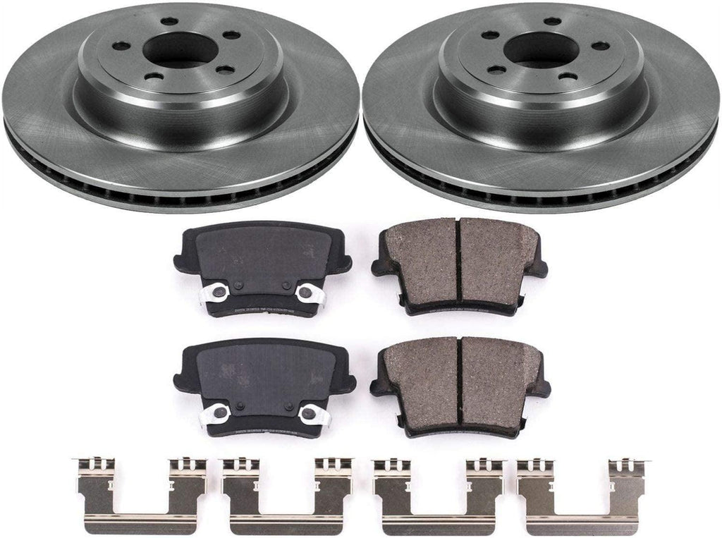 KOE5486 Autospecialty Rear Replacement Brake Kit-Oe Brake Rotors & Ceramic Brake Pads