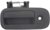 for Chevy Express 2500 Exterior Door Handle Rear Driver Side - Side Sliding Door Textured Black 1996-2002 | with Key Hole| Trim: Base/Ls
