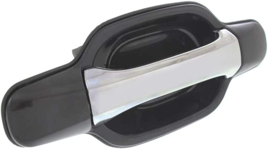 for Chevy Colorado Exterior Door Handle 2004-2012 Front Passenger Side Smooth Black Bezel W/Chrome Lever | Trim: LS/LT/WT