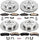 KOE1552 Autospecialty Front and Rear Replacement Brake Kit-Oe Brake Rotors & Ceramic Brake Pads