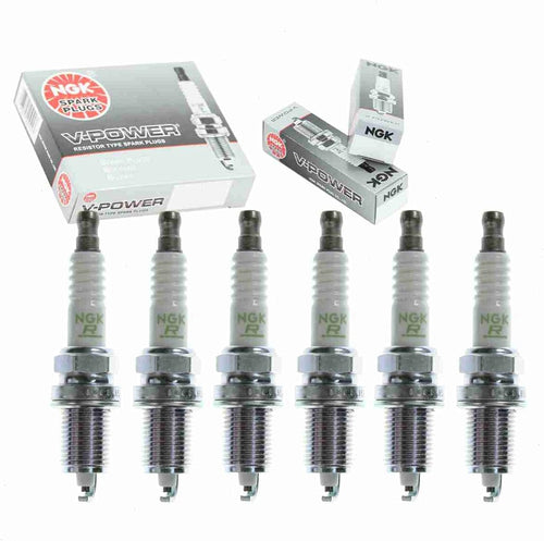 6 Pc NGK V-Power Spark Plugs Compatible with Dodge Dakota 3.9L V6 1997-2003