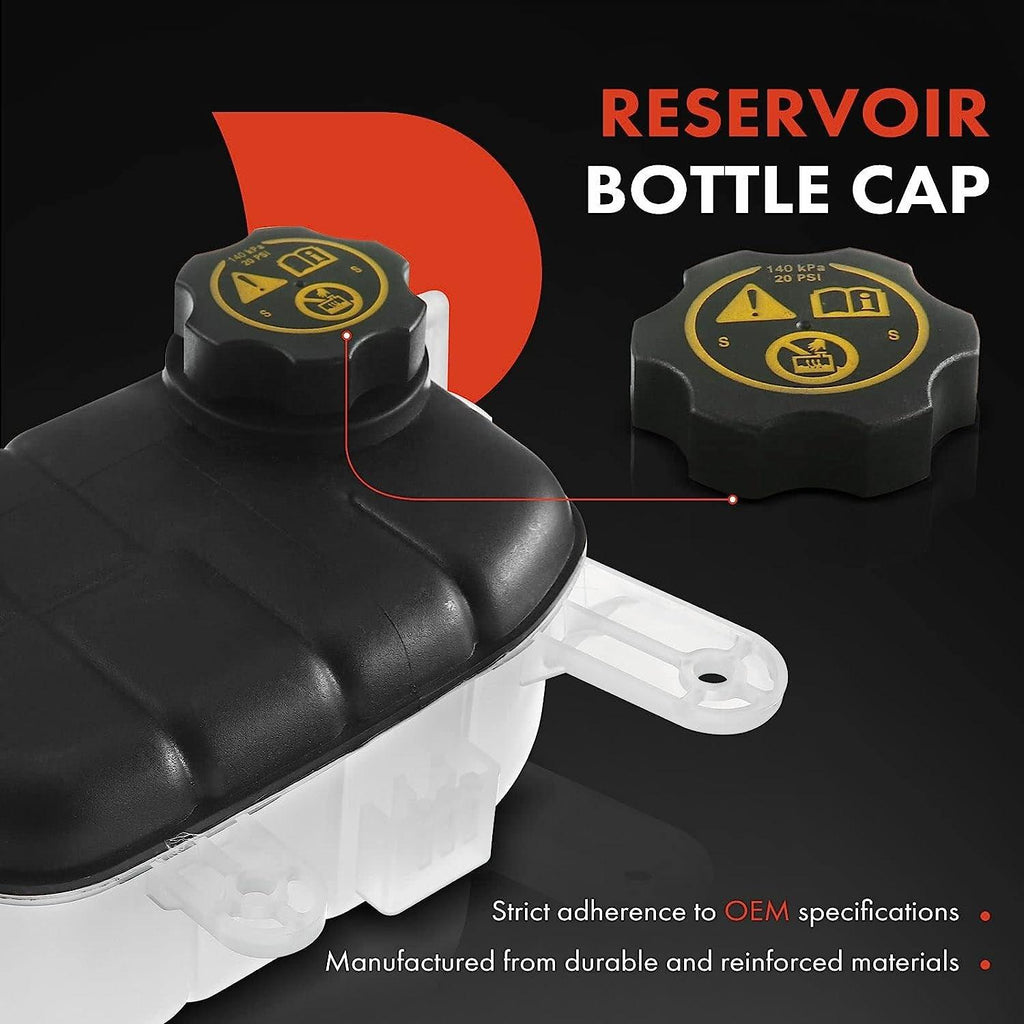 A-Premium Engine Coolant Overflow Recovery Reservoir Tank [With Cap & Sensor] Compatible with Buick Encore 2013-2019 [1.4L] & Chevrolet Trax 2013-2019 [1.4L 1.8L ], Replace# 95269001, 95380033
