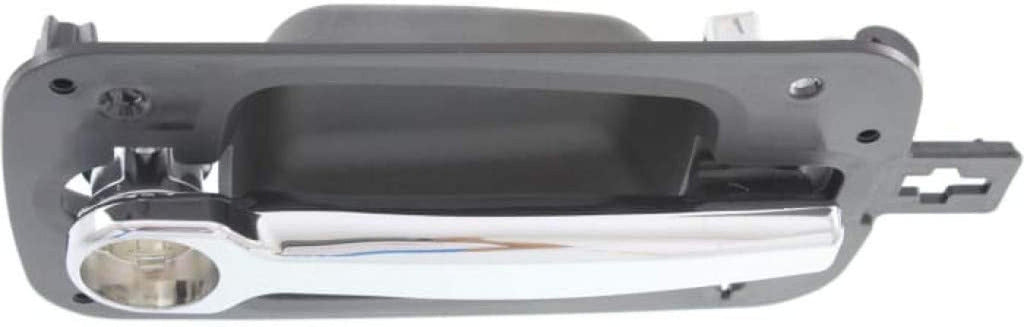 for International 4400 Exterior Door Handle 2008 09 10 11 2012 Front Driver Side Black Bezel W/Chrome Lever | W/Key Hole| Trim: Base