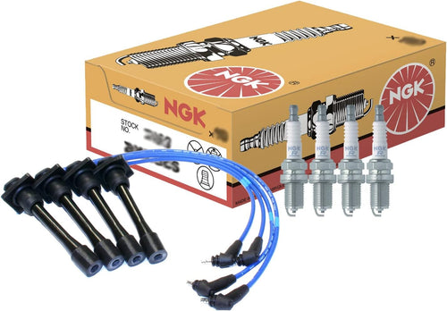 NGK Wire & 4 Standard Spark Plugs Kit for Geo Prizm Toyota Celica Corolla