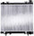2883 Compatible with DODGE Dakota 1-Row Plastic Aluminum Replacement Radiator