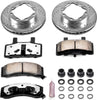 Power Stop K1524-36 Front Z36 Truck & Tow Brake Kit, Carbon Fiber Ceramic Brake Pads and Drilled/Slotted Brake Rotors