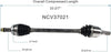 NCV37021 CV Axle Shaft Assembly for Select Hyundai Genesis Coupe - Rear Right (Passenger Side)