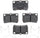Silver 14D1113CH Ceramic Rear Disc Brake Pad Set