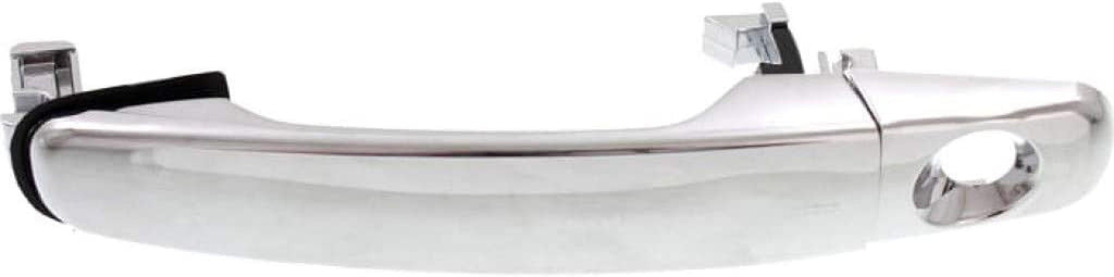 for Pontiac G6 Exterior Door Handle Front, Driver Side Chrome (2005-2010) | with Key Hole| Trim:All Submodels