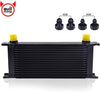 16 Row AN10-10AN Stacked Plate Oil Cooler 6AN 8AN Adapter Universal Engine Transmission Bundle with an 3-12 Wrench Spanner