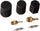 26779 Cap & Valve Air Conditioning System Seal Kit, Black