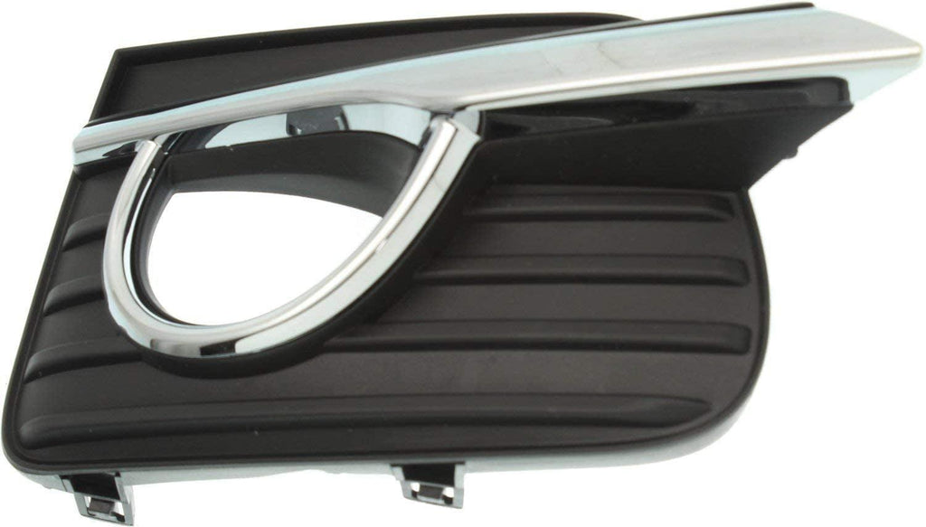 Fog Lamp Molding Compatible with 2014-2017 Infiniti Q50 Cover Finisher with Chrome Bezel Base/(Hybrid Standard Type)/Premium Models Passenger and Driver Side