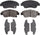 Gold 17D948M Semi-Metallic Front Disc Brake Pad Set