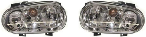 : for 1999 2000 2001 2002 Volkswagen Golf Headlight Assembly Driver and Passenger Side W/Bulbs-Replaces VW2502113 VW2503113 (Vehicle Trim: to VIN 25057050)