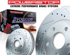 K098 Rear Z23 Carbon Fiber Brake Pads with Drilled & Slotted Brake Rotors Kit
