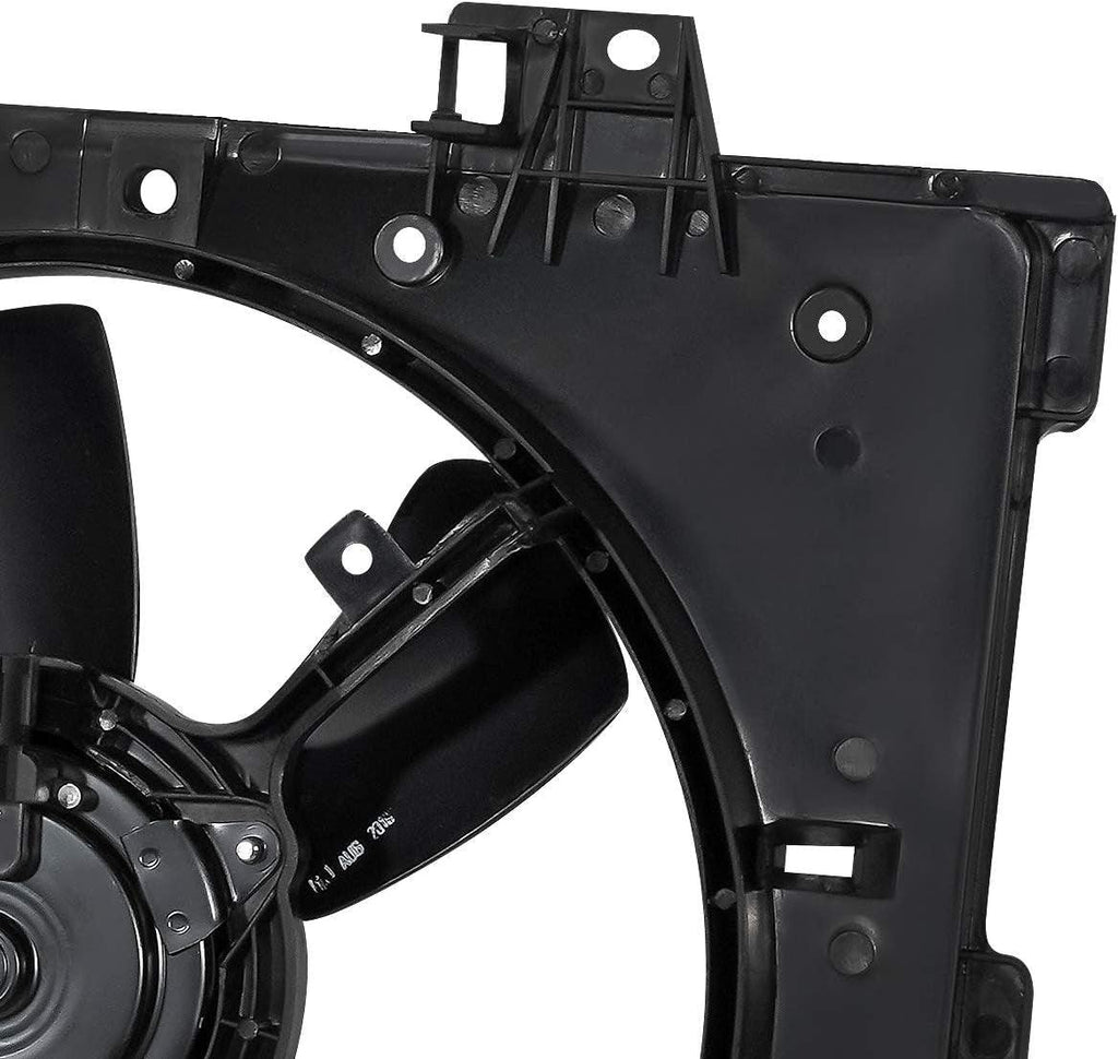 OEM-RF-0219 Factory Style Radiator Cooling Fan Assembly Cooling Efficiency Improved Direct Replacement [Compatible with 03-08 Mazda 6 Fits 2.3L 2.3T Engines] Black