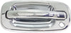 for Cadillac Escalade EXT Exterior Door Handle Front, Driver Side Chrome (2002-2006) | with Key Hole| Trim: Base