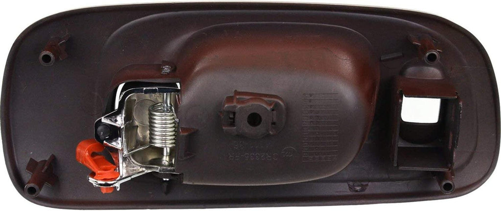 Interior Door Handle Set Compatible with 1999-2004 Chrysler 300M, Fits 1998-2004 Chrysler Concorde Front, Driver and Passenger Side Black Bezel with Chrome Lever Sedan