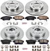 KOE4276 Autospecialty Front and Rear Replacement Brake Kit-Oe Brake Rotors & Ceramic Brake Pads