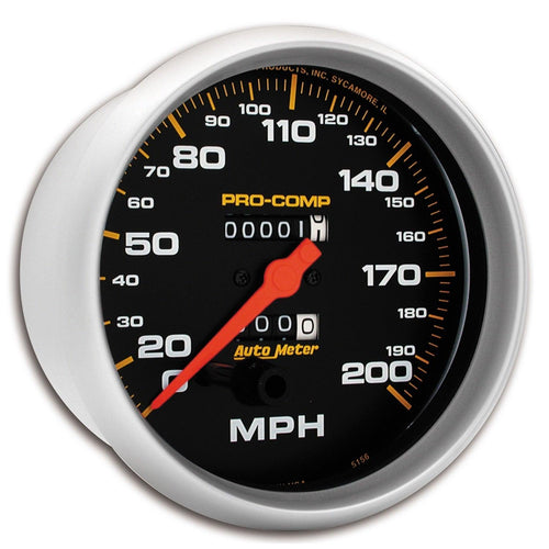 5 in. SPEEDOMETER 0-200 MPH PRO-COMP - greatparts