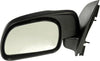 Dorman 955-1456 Driver Side Manual Door Mirror - Folding Compatible with Select Ford Models, Black