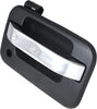 Front Exterior Door Handle Set of 2 Compatible with 2004-2015 Ford F-150, Fits 2006-2008 Lincoln Mark LT Black Bezel with Chrome Lever Driver and Passenger Side