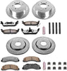 K3166-36 Front and Rear Z36 Truck & Tow Brake Kit, Carbon Fiber Ceramic Brake Pads and Drilled/Slotted Brake Rotors