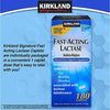 Kirkland Signature Fast Acting Lactase Natural Dairy Digestive Supplement, 180-Count Caplets