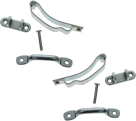 Door Check Stop Bracket Kit Pair Set Left & Right Compatible with Peterbilt Trucks