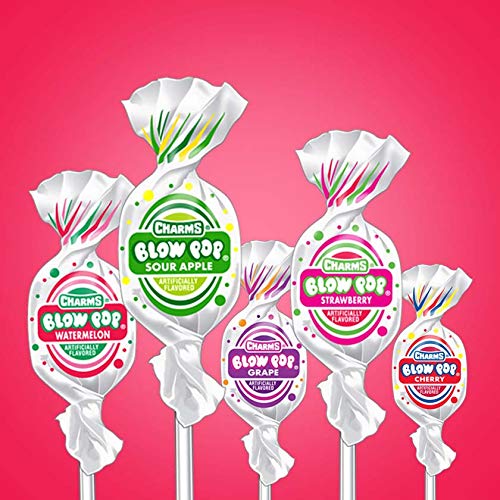 Charms Blow Pops, Assorted Flavors, 100-Count Box (8138)