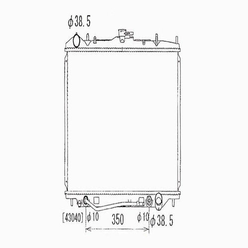 98 02 Hd Paspt/Iz Rdeo 3.2L V6 A/Mt 1R Pa (Fr 10/98) Rad Fits 1999 Isuzu Rodeo