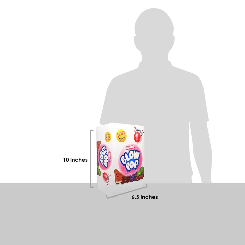 Charms Blow Pops, Assorted Flavors, 100-Count Box (8138)