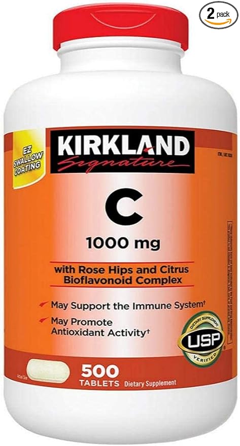 Kirkland Signature Vitamin C 1000 mg., 500 Tablets (2 Pack)