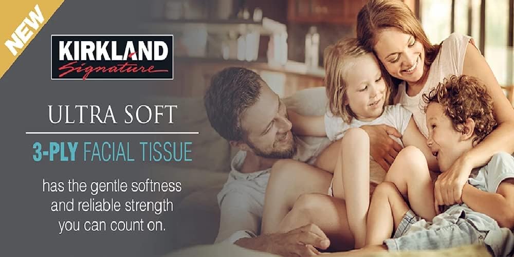 Kirkland Signature Facial Tissue, 3-Ply, 84 Count (12 Pack)