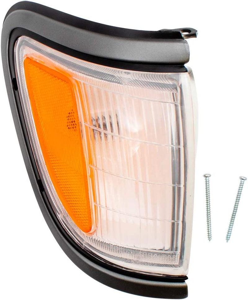 AUTOANDART Replacement Passengers Park Signal Side Marker Light Lamp with Black Trim Compatible with 1995-1997 Tacoma 4-Wheel Drive Pickup Truck 8161004030