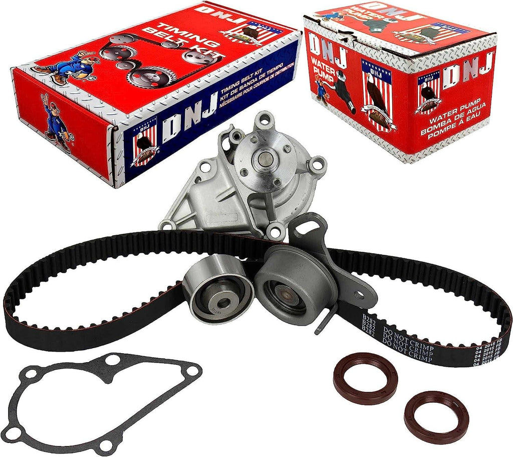 DNJ TBK122WP Timing Belt Kit with Water Pump for 1996-2011 / Hyundai, Kia/Accent, Rio, Rio5 / 1.5L, 1.6L / DOHC / L4 / 16V / 1495Cc, 1599Cc, 1600Cc / VIN C, VIN N