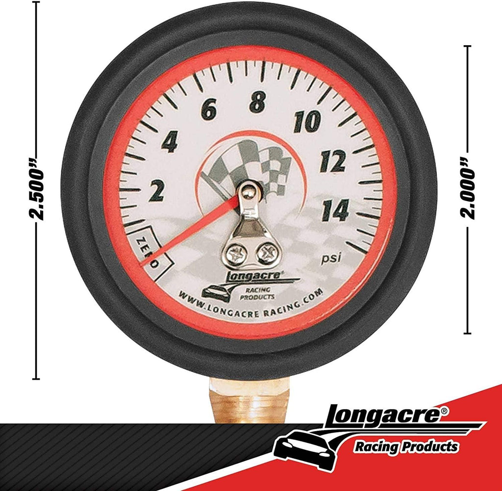 52-52034 0-15 PSI Tire Pressure Gauge, 2 Inch