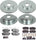 K5919 Front and Rear Z23 Carbon Fiber Brake Pads with Drilled & Slotted Brake Rotors Kit