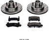 K1985 Front Z23 Carbon Fiber Brake Pads with Drilled & Slotted Brake Rotors Kit