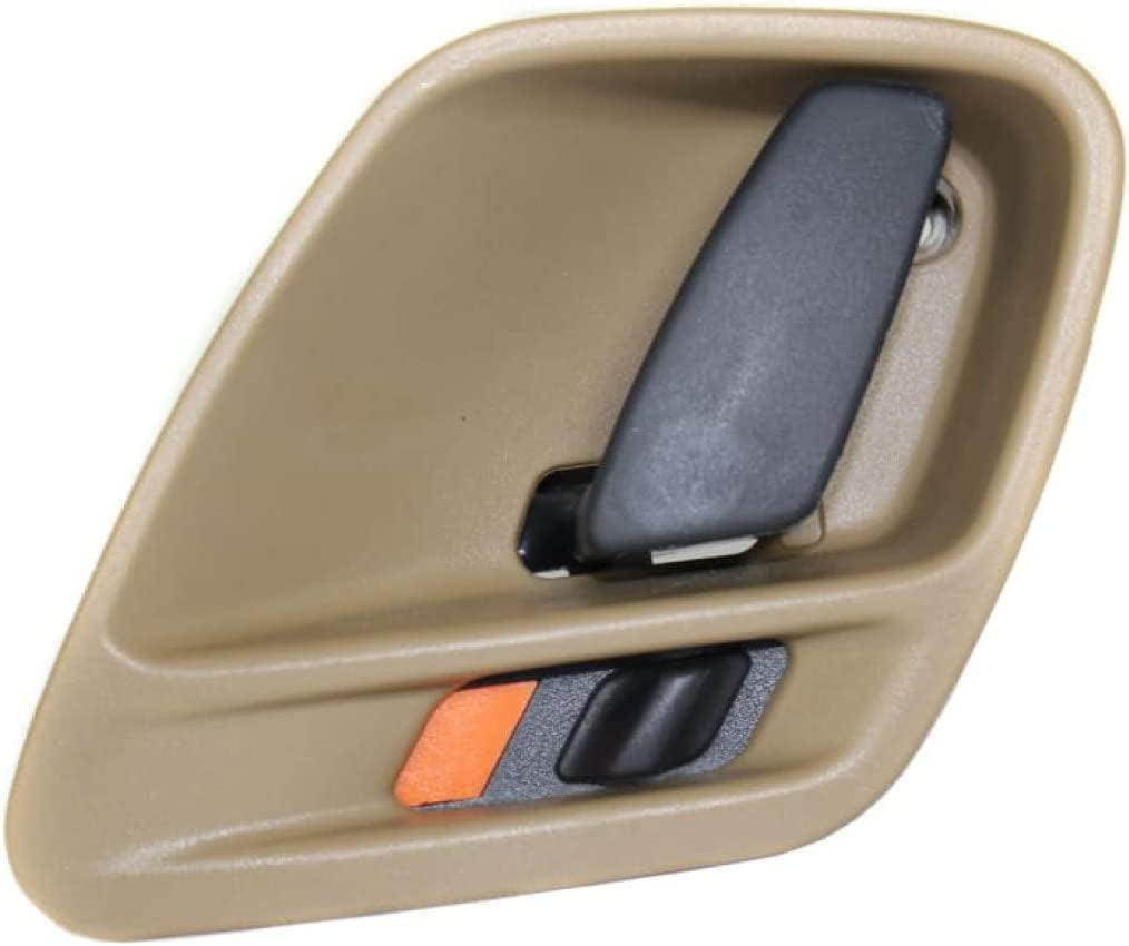 Compatible with Jeep Grand Cherokee Interior Door Handle 1999-2004 Driver Side Front or Rear, Brown | with Door Lock Button | Trim:All Submodels | CH1352132 | 5FX731K5AC