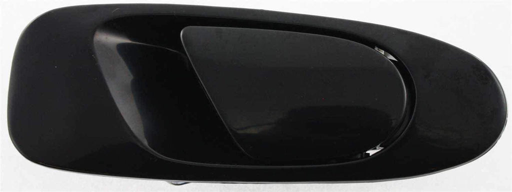 Front and Rear Door Handle Compatible with 1992-1995 Honda Civic outside Set of 4 Smooth Black Passenger Side