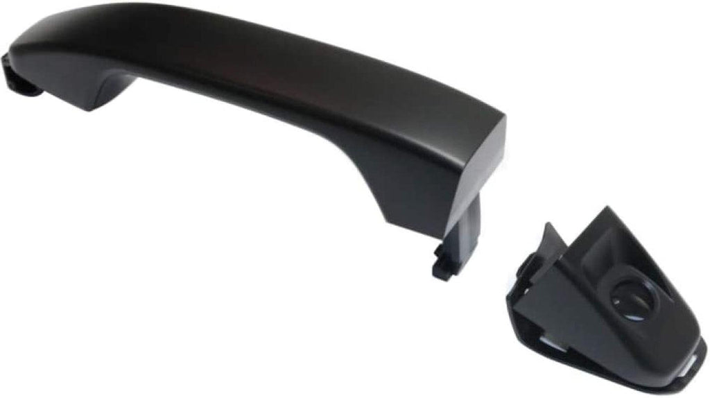 for Chevy Colorado Exterior Door Handle Front Driver Side Smooth Black 2015 2016 | with Key Hole| Trim:All Submodels
