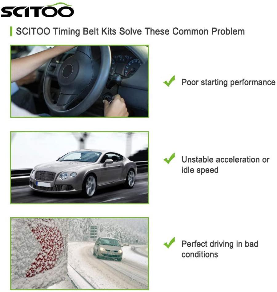 TS26303 ITM303 AW9365 TBK303 WP140-1440 WP7010 Engine Timing Belt Kit Fits for 98-99 for Acura SLX 98-02 for Honda Passport 98-00 for Isuzu Amigo