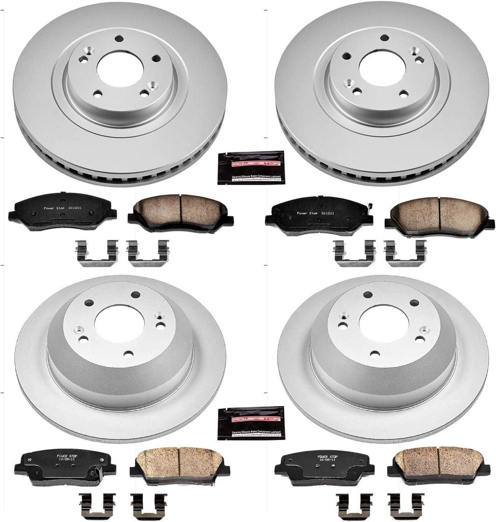 CRK6950 Front and Rear Z17 Evolution Geomet® Coated Brake Kit