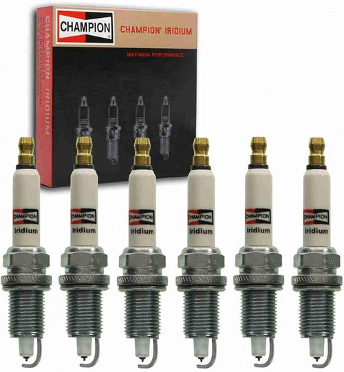 6 Pc Champion Iridium Spark Plugs Compatible with Chrysler 300M 3.5L V6 1999-2004