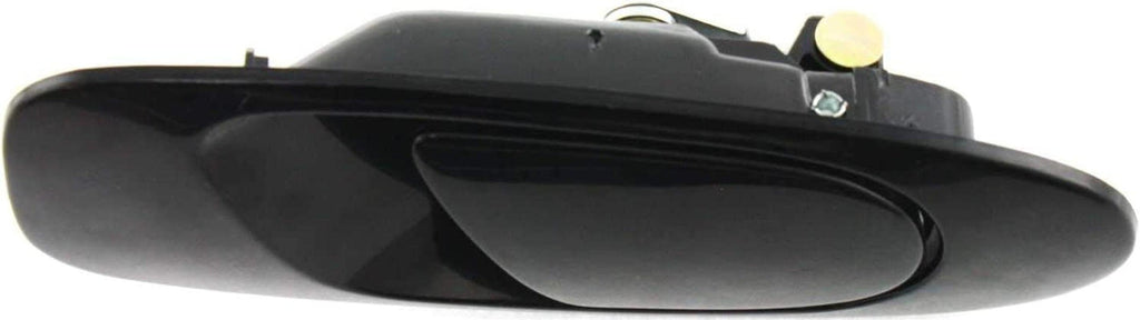 Front and Rear Door Handle Compatible with 1992-1995 Honda Civic outside Set of 4 Smooth Black Passenger Side