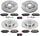 K6539 Front and Rear Z23 Carbon Fiber Brake Pads with Drilled & Slotted Brake Rotors Kit