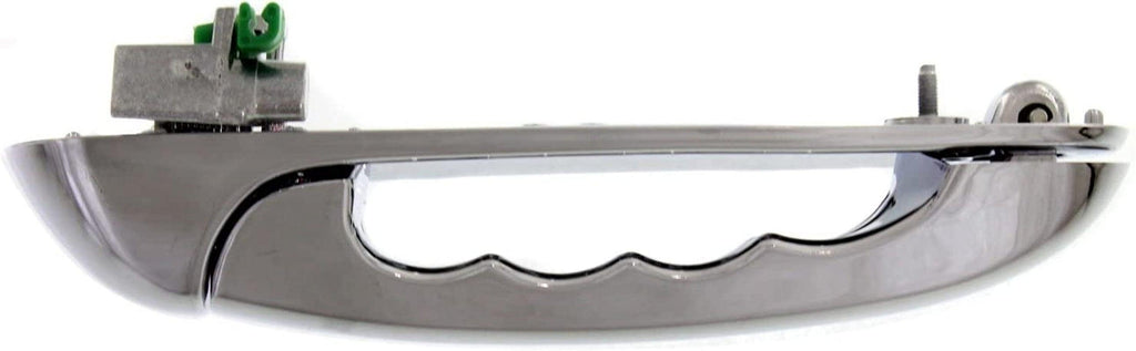 Rear Exterior Door Handle Compatible with 2002-2008 Dodge Ram 1500 and 2003-2009 Dodge Ram 2500 / Ram 3500 Chrome,With Slash Design Lever, Set of 2, Driver and Passenger Side