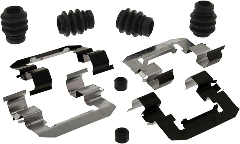 Gold 18K2010X Front Disc Brake Caliper Hardware Kit with Clips, Seals, Bushings, and Lubricant