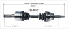 FD-8021 CV Axle Shaft